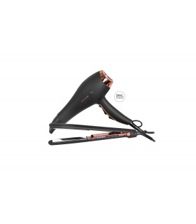 Regalos para Navidades  -  Kit Plancha C3 + Flow DC Black Copper corioliss